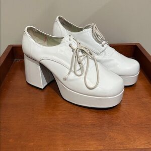 Fantasma Men’s Platform Shoes White, Large (12-13)